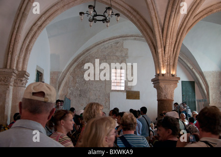 Die Zimmer des letzten Abendmahls nur außerhalb der Stadtmauern von Jerusalem. Stockfoto