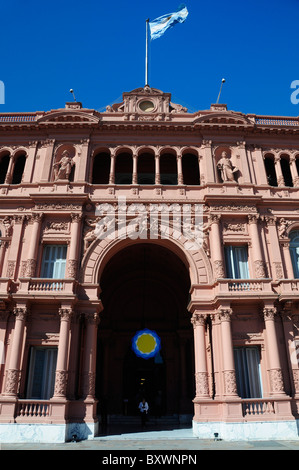 Präsidentenpalast Casa Rosada, Plaza de Mayo (Mai Quadrat), Buenos Aires, Argentinien, Südamerika Stockfoto