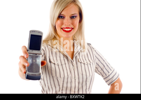 Business-Frau - Mobile-Handy Stockfoto