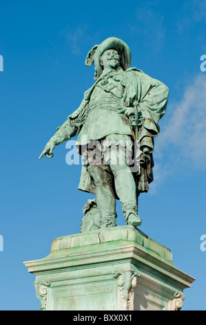 Statue von König Gustav Adolf von Schweden, Gustav-Adolf-Platz, Göteborg, Schweden. Stockfoto