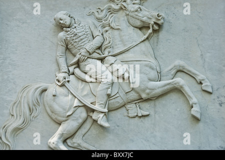 Denkmal für General Casimir Pulaski in Savannah, Georgia, USA Stockfoto