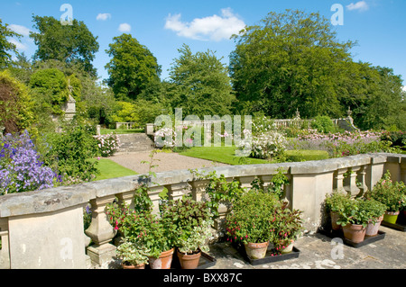 Formale Gärten Mellerstain Haus nr Gordon schottischen Grenzen Schottland Stockfoto