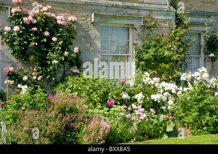 Formale Gärten Mellerstain Haus nr Gordon schottischen Grenzen Schottland Stockfoto