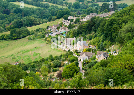 Blick auf Kingscourt, in der Nähe von Stroud, Gloucestershire, Cotswolds, UK Stockfoto