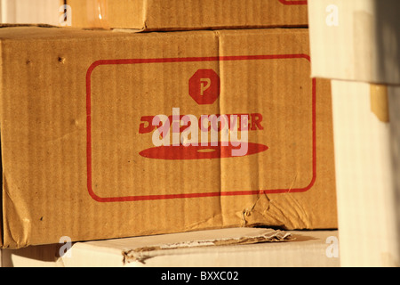 Karton Verpackung der DVD-Hüllen Stockfoto