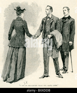 Sherlock Holmes; "Ich bin so froh, dass du gekommen bist"; Januar bis Juni 1892 Stockfoto