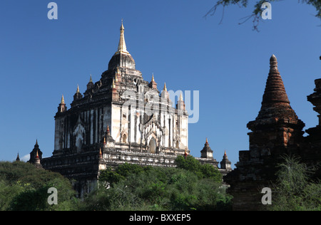 Thatbyinnyu Pahto Tempel in Bagan (Pagan), Myanmar (Burma). Stockfoto