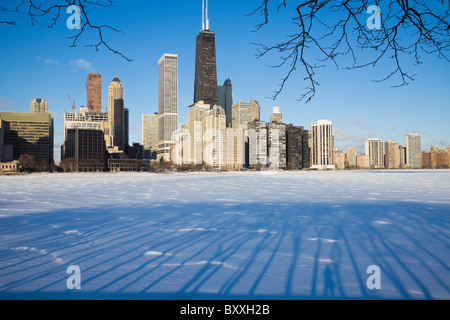 Winter in Chicago, Illinois Stockfoto