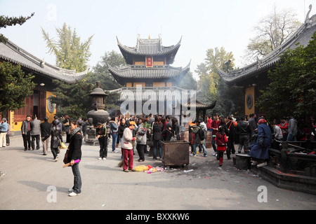 Longhua-Tempel in Shanghai, China. Stockfoto