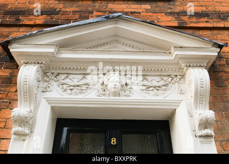 Viktorianische Vordertür des Hauses Detail UK Stockfoto