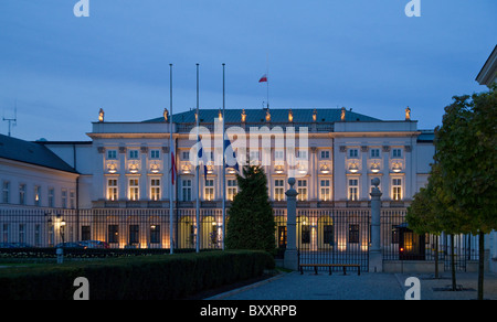 Präsidentenpalast in Krakowskie Przedmiescie Straße, Warschau, Polen Stockfoto