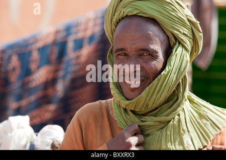 Fulani-Mann in Djibo, nördlichen Burkina Faso Stockfoto