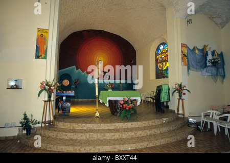 Notre Dame des laves, Piton Sainte Rose, Insel La Réunion (Frankreich), Indischer Ozean. Stockfoto