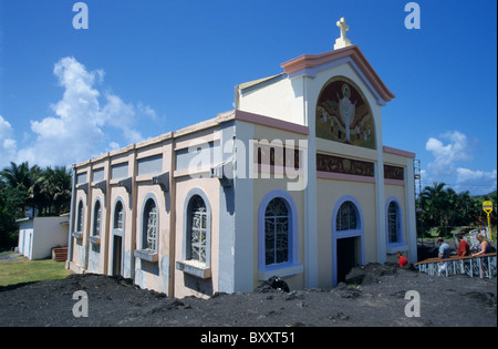 Notre Dame des laves, Piton Sainte Rose, Insel La Réunion (Frankreich), Indischer Ozean. Stockfoto