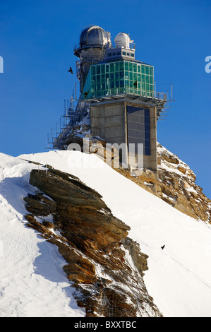Jungrfrau Top Europa Sphinx-Observatorium, Jungfrau Plateau Schweizer Alpen der Schweiz. Stockfoto