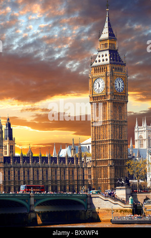 Häuser des Parlaments, Westminster, London Stockfoto