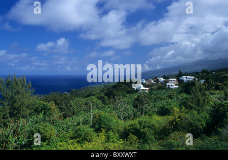 Landschaft in der Nähe von Saint Philippe, Insel La Réunion (Frankreich), Indischer Ozean Stockfoto