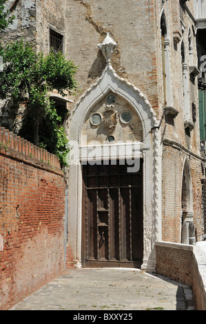 Venedig. Italien. Venezianischen gotische Palazzo Soranzo van Axel & Rio della Panada. Stockfoto