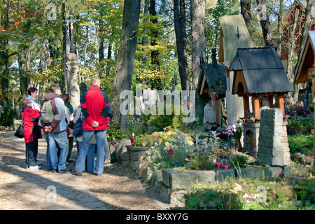 Friedhof Verdienst Pęksowy Brzyzek, Zakopane Stockfoto