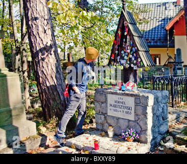 Friedhof Verdienst Pęksowy Brzyzek, Zakopane Stockfoto