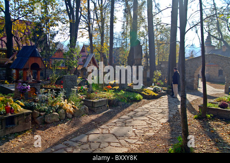 Friedhof Verdienst Pęksowy Brzyzek, Zakopane Stockfoto