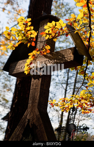 Friedhof Verdienst Pęksowy Brzyzek, Zakopane Stockfoto