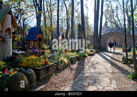 Friedhof Verdienst Pęksowy Brzyzek, Zakopane Stockfoto