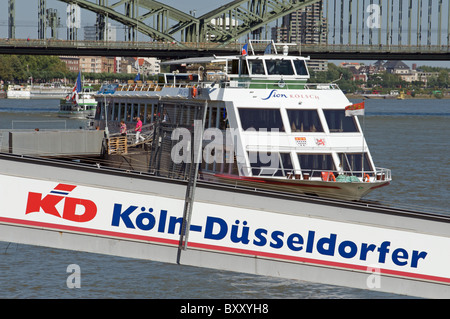 Rhein-Kreuzer, Köln. Stockfoto