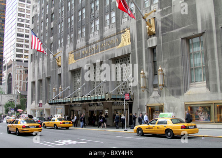 Waldorf-Astoria-Hotel an der Park Avenue in New York, Amerika Stockfoto