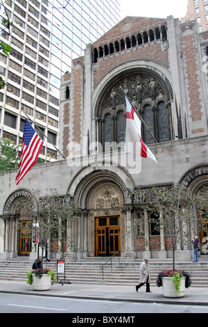 St oder St.-Bartholomäus Kirche an der Park Avenue in New York, Amerika Stockfoto