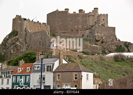 Mont Hochmuts Schloss (Gorey), Jersey, Großbritannien. Stockfoto