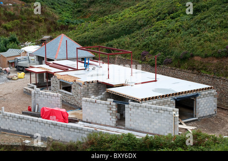 ein Haus im Bau, Portreath, Cornwall, uk Stockfoto