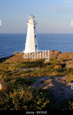 Sonnenuntergang an der neueren Cape Spear Lighthouse Neufundland Kanada Stockfoto