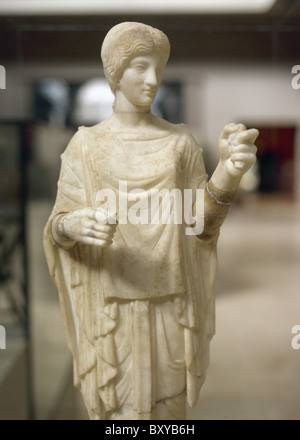 Artemis. Jägerin Göttin. Römischen Marmorskulptur aus dem zweiten Jahrhundert. Ephesus Museum. Selçuk. Turkei. Stockfoto