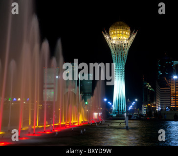 Brunnen-Show in Astana, Kasachstan Stockfoto