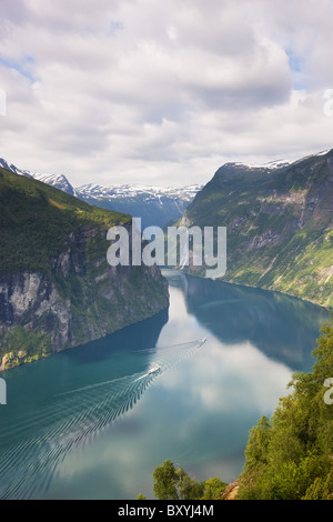 Geirangerfjord, westlichen Fjorde, Norwegen Stockfoto