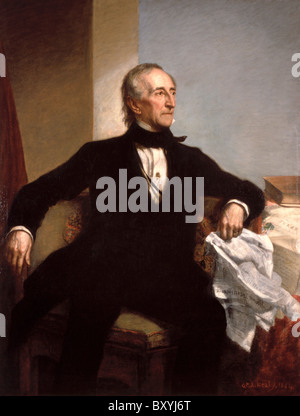 JOHN TYLER Jr (1790-1862) zehnten PrÃ ¤ sident der USA gemalt von George Healey im Jahre 1859 Stockfoto