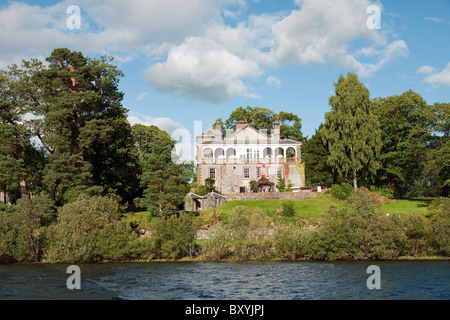 Derwent Insel Haus am Derwent Insel in der Nähe von Keswick im Lake District Stockfoto