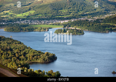 Derwent Insel Haus am Derwent Insel in der Nähe von Keswick im Lake District Stockfoto