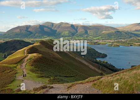 Die Aussicht vom Cat Glocken mit Blick auf Skiddaw im Lake District Stockfoto