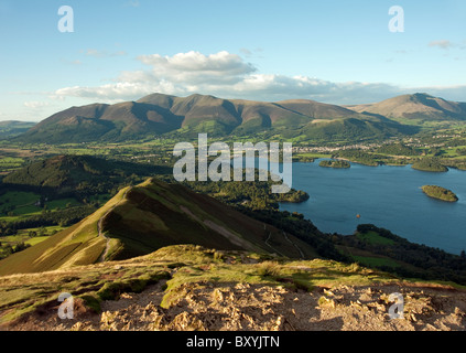 Die Aussicht vom Cat Glocken mit Blick auf Skiddaw im Lake District Stockfoto