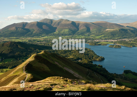 Die Aussicht vom Cat Glocken mit Blick auf Skiddaw im Lake District Stockfoto