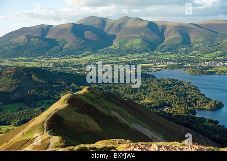 Die Aussicht vom Cat Glocken mit Blick auf Skiddaw im Lake District Stockfoto