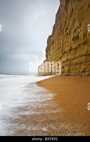 Die Sandsteinfelsen in der Nähe von der kleinen Dorf Burton Bradstock an der Jurassic Küste von Dorset - England Stockfoto