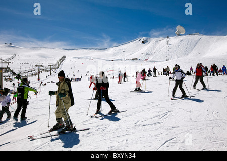 Estacion Esqui Sierra Nevada Granada Andalusien España Skistation Andalusien Spanien Stockfoto