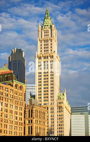 Broadway, Woolworth Building Stockfoto