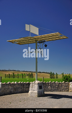 Richard William Pearse Monument (Eindecker-Flugpionier), Waitohi, Canterbury, Südinsel, Neuseeland Stockfoto