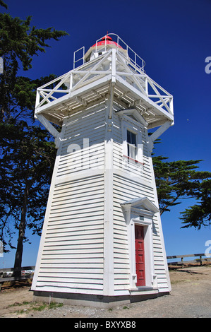 Das historische Blackett's Lighthouse, Maori Hill, Caroline Bay, Timaru, Canterbury, Südinsel, Neuseeland Stockfoto