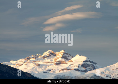 Sonnenuntergang am Las Tres Sorores Spitzen - Añisclo, Monte Perdido und Marboré, Nationalpark Ordesa und Monte Perdido, Huesca, Spanien Stockfoto