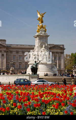 Queen Victoria Memorial vor Buckingham Palace Stockfoto